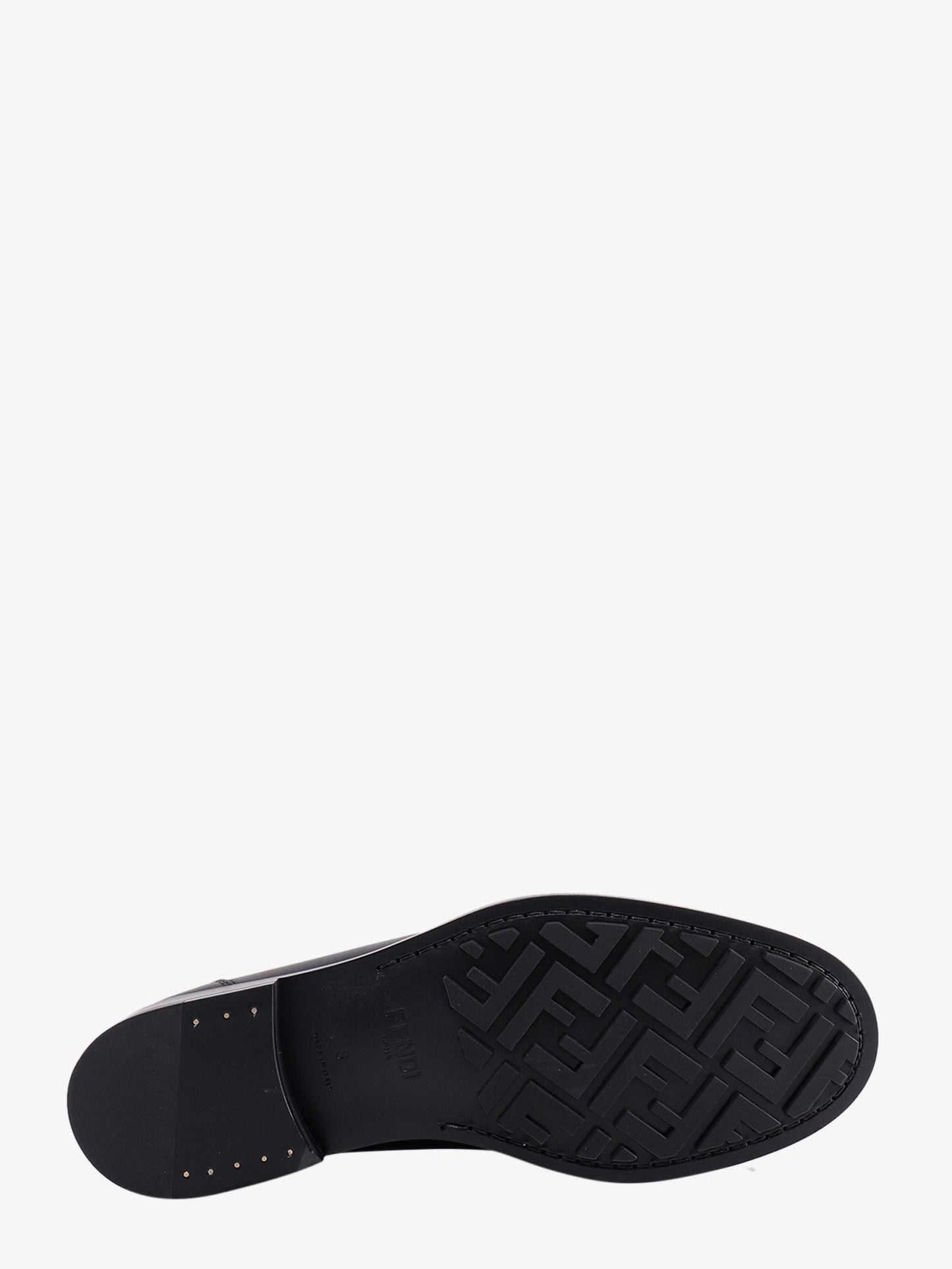 Fendi Fendi O' Lock leather loafer with FF insert