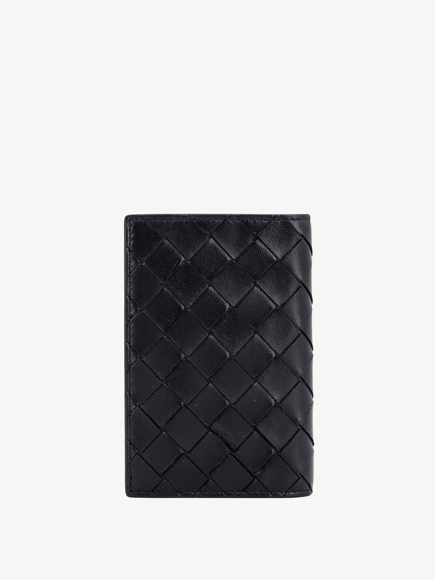 Bottega Veneta Leather passport case with Intrecciato motif