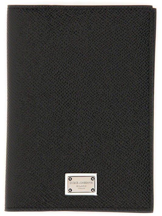 Dolce & Gabbana LEATHER PASSPORT HOLDER