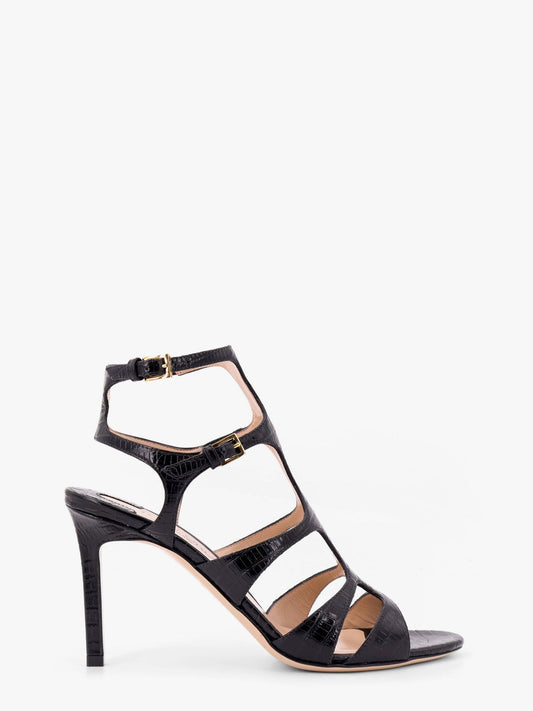 TOM FORD Leather sandals with croco effect