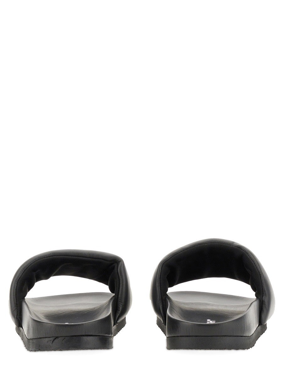 AMBUSH LEATHER SLIDE SANDAL