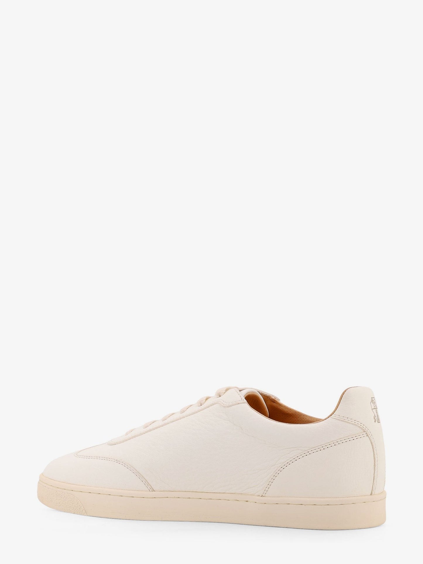 Brunello Cucinelli Leather sneakers with back logo print