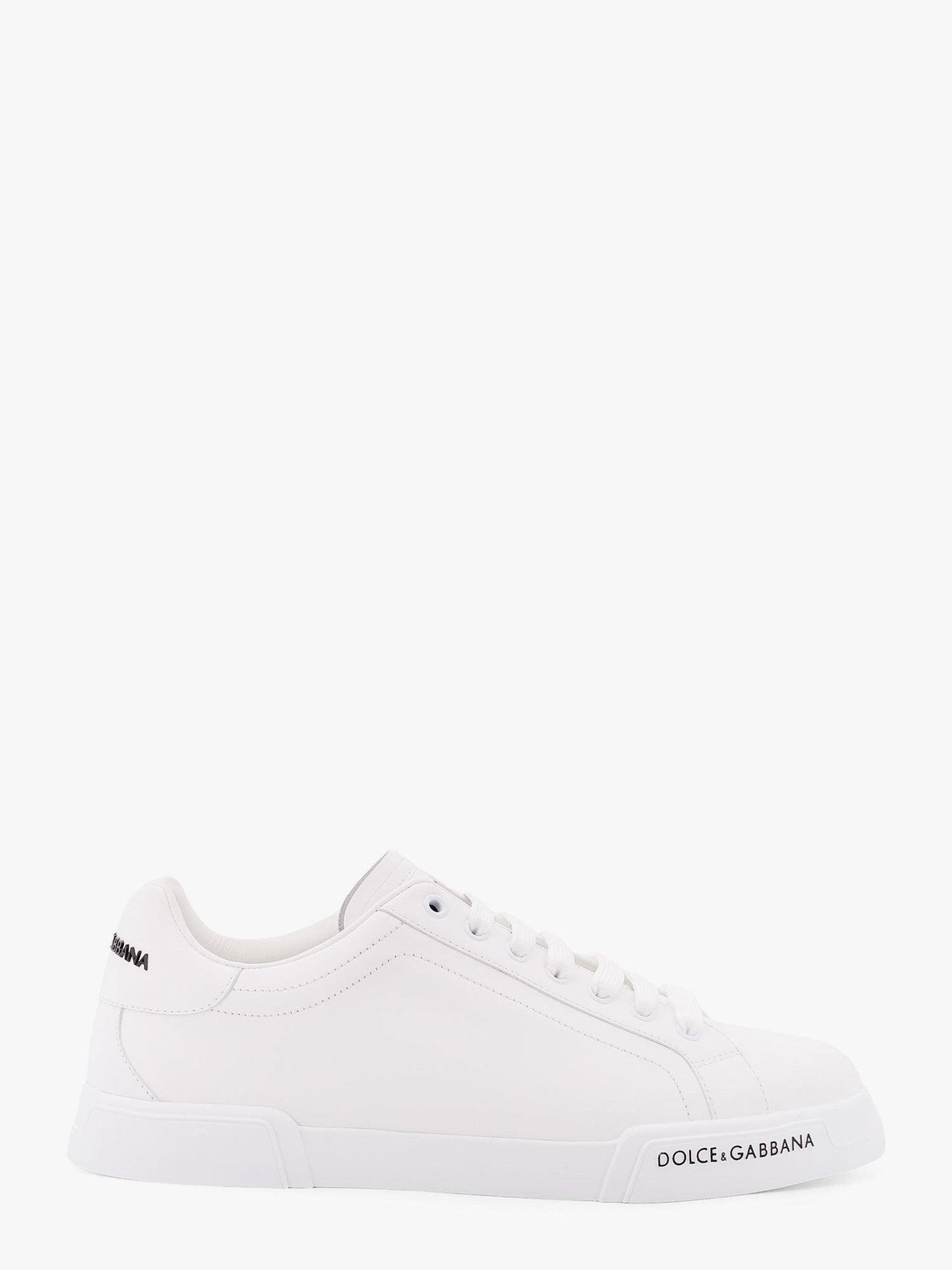 Dolce & Gabbana Leather sneakers with lateral logo patch