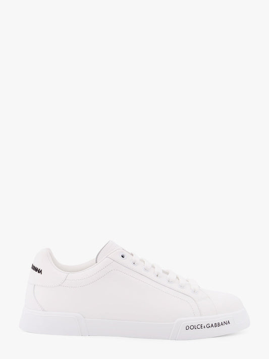 Dolce & Gabbana Leather sneakers with lateral logo patch