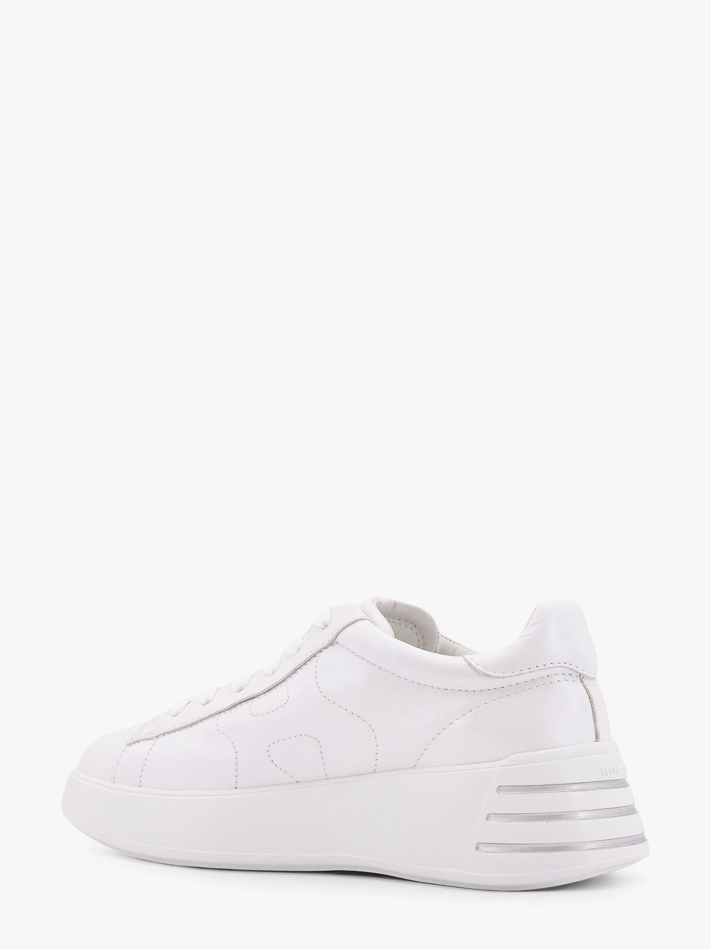 Hogan Leather sneakers with rhinestone logo on the side