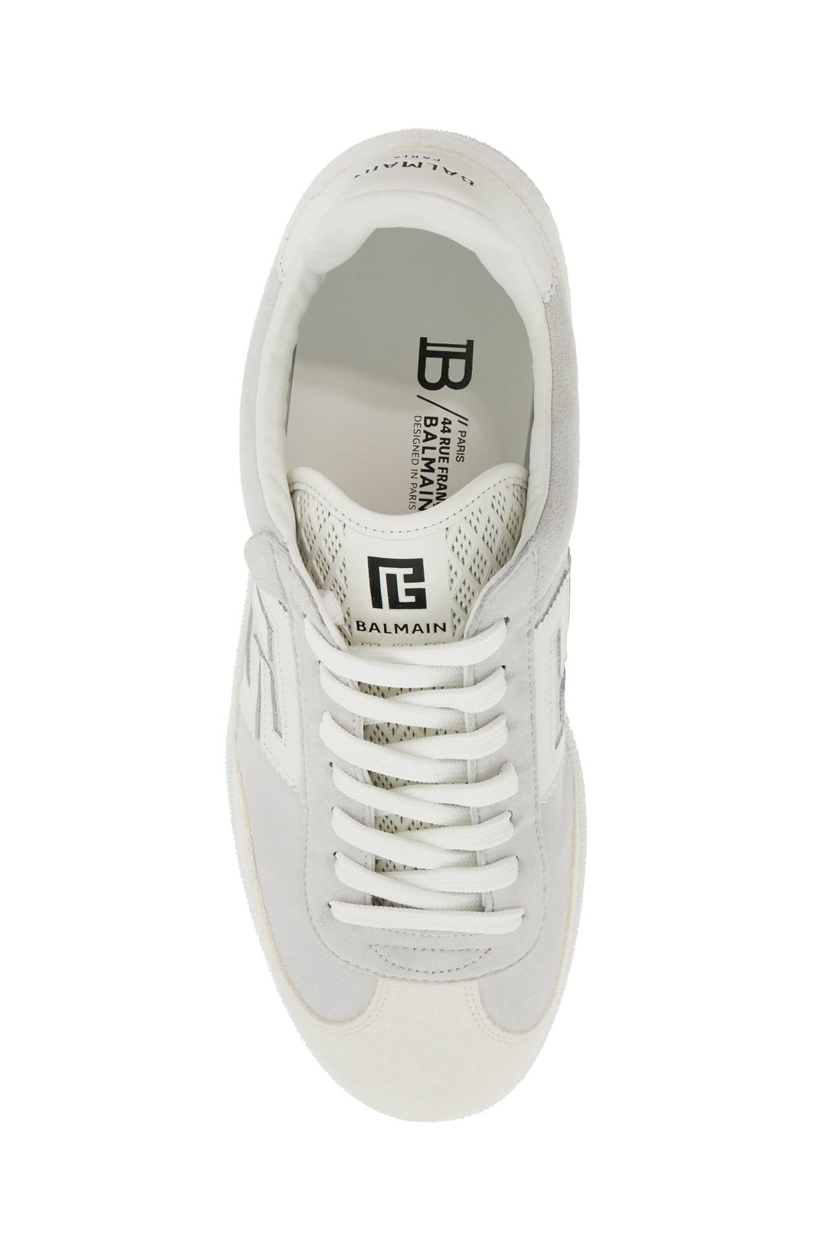 Balmain leather swan sneakers for