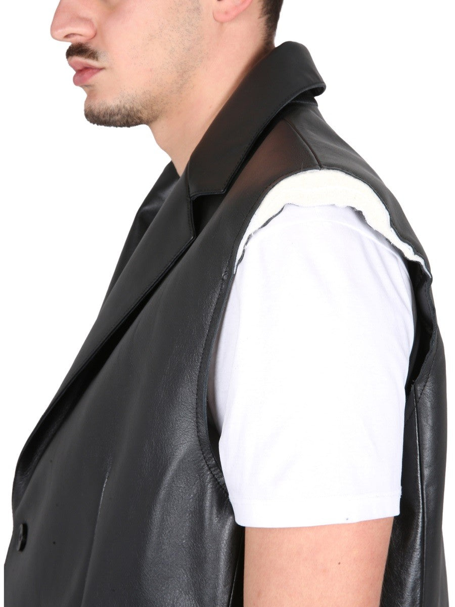 MM6 MAISON MARGIELA LEATHER VEST