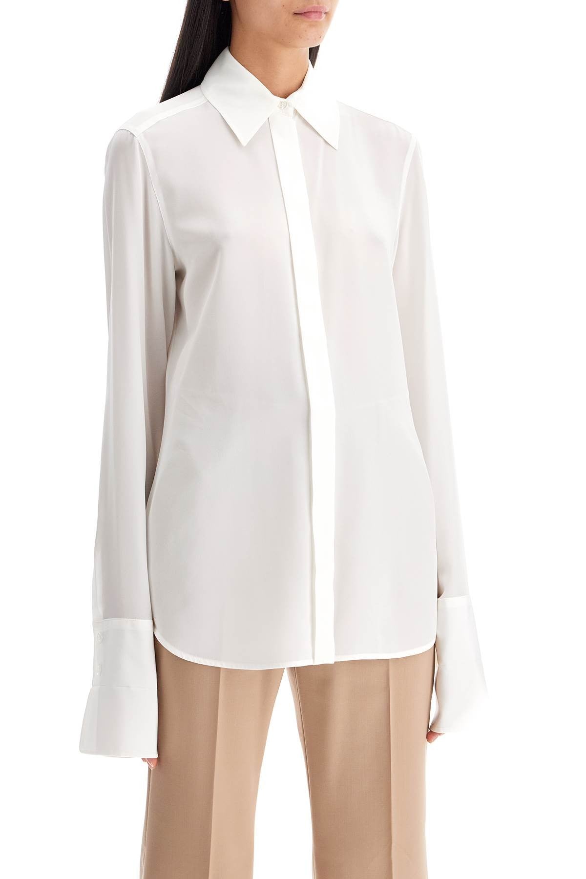 Sportmax lelia shirt in silk crepe de chine