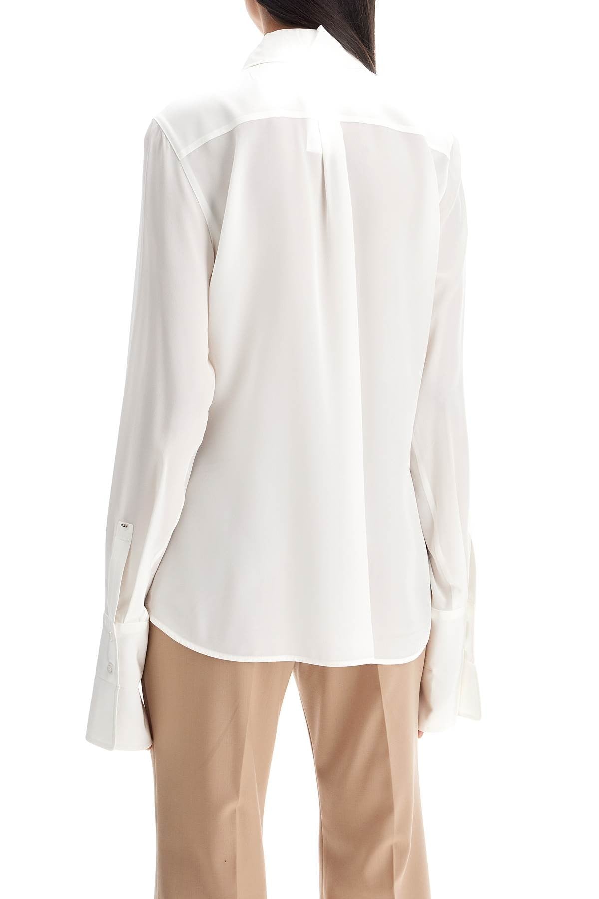 Sportmax lelia shirt in silk crepe de chine