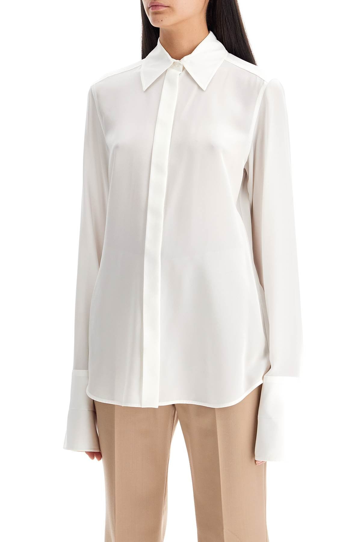 Sportmax lelia shirt in silk crepe de chine