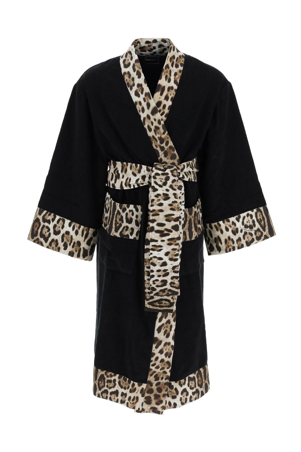 Dolce & Gabbana leo print bathrobe