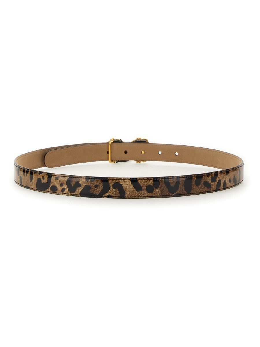 Dolce & Gabbana LEOPARD PRINT BELT