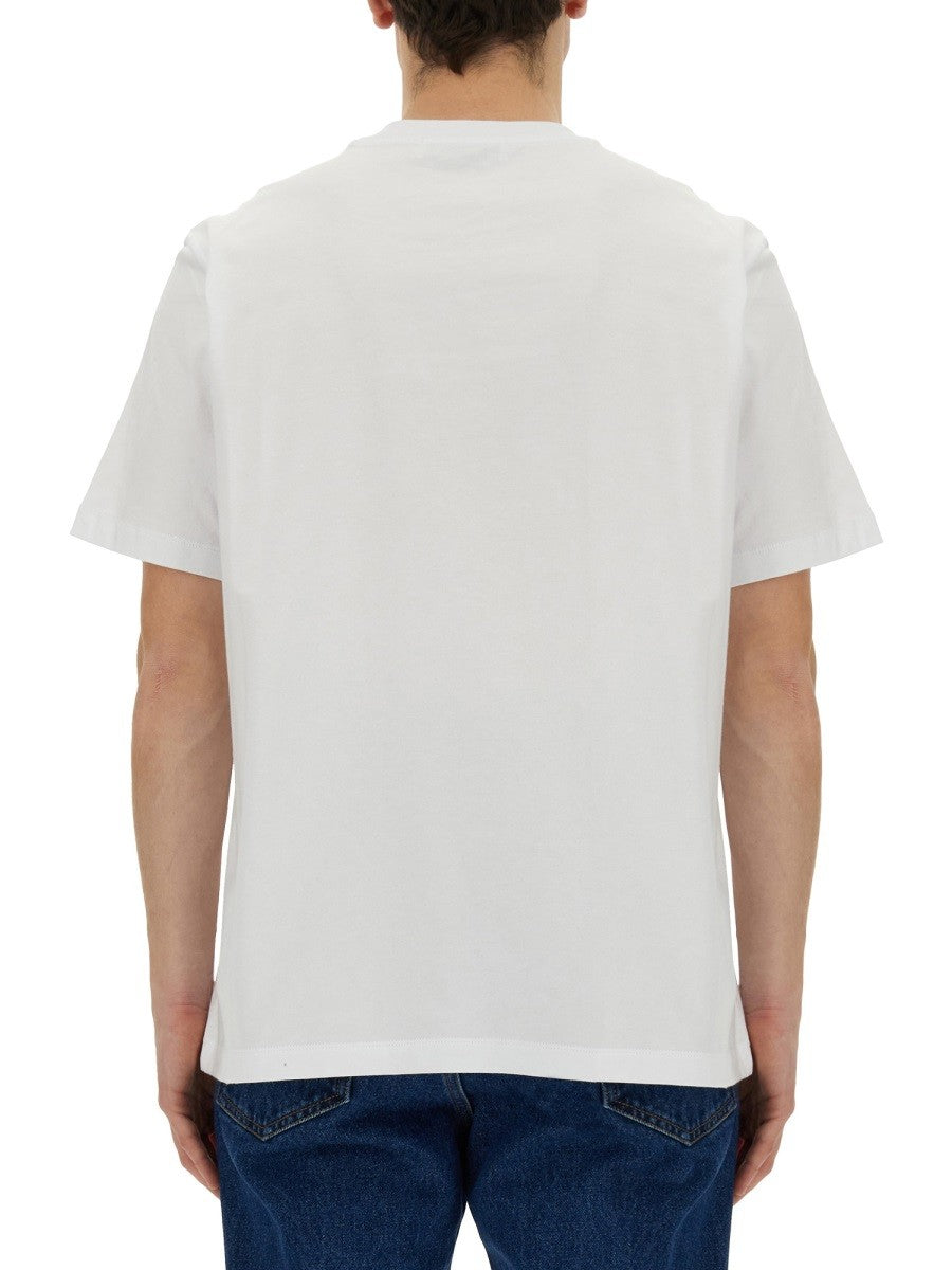 msgm LETTERING LOGO PRINT T-SHIRT