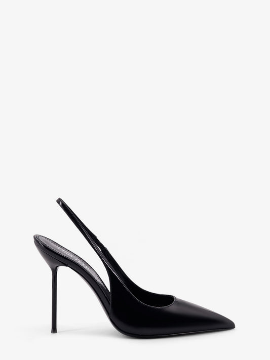 PARIS TEXAS Lidia patent leather slingback decolleté