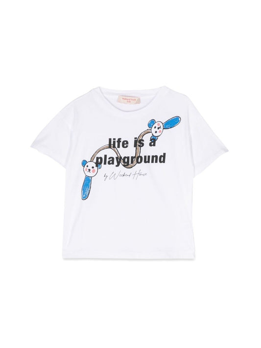 WEEKEND HOUSE KIDS life is a plaground t-shirt