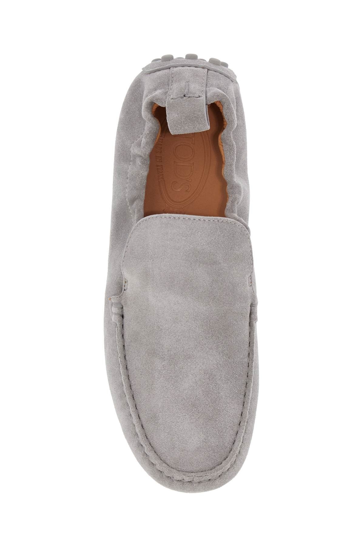 TOD'S light gray calfskin women's loafers