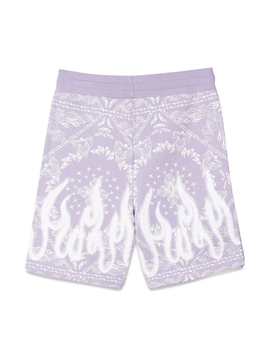 VISION OF SUPER LILAC SHORTS KIDS WITH BANDANA PRINT