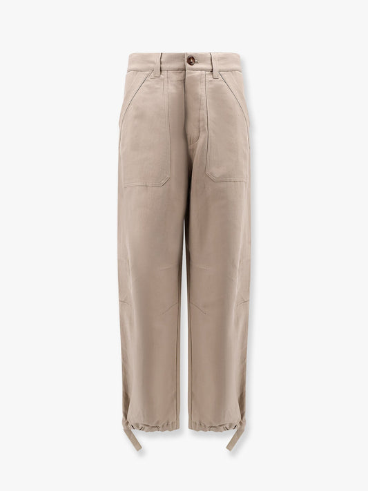 Brunello Cucinelli Linen and cotton relaxed fit trousers