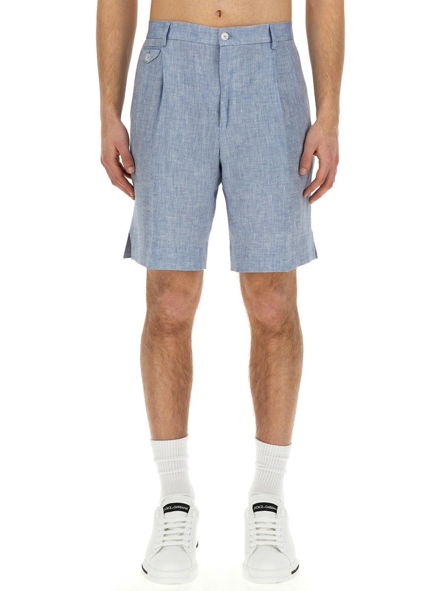 Dolce & Gabbana LINEN BERMUDA SHORTS