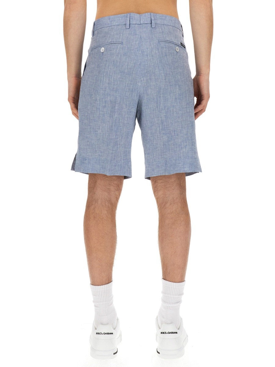 Dolce & Gabbana LINEN BERMUDA SHORTS