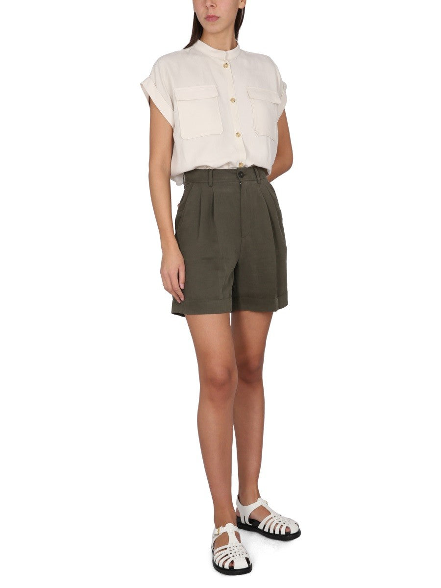 Woolrich LINEN BERMUDA SHORTS