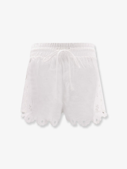 FARM RIO Linen perforated shorts