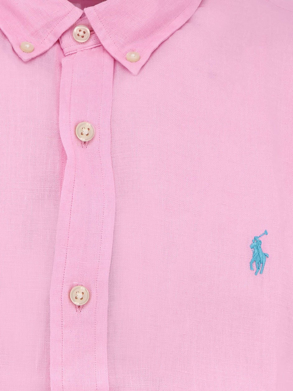 Polo Ralph Lauren Linen shirt with logo embroidery