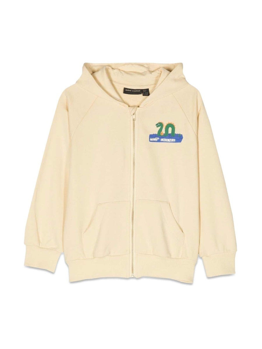 MINI RODINI lochness zipper hoodie