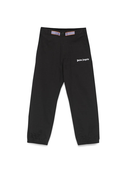 Palm Angels logo belt insert pants