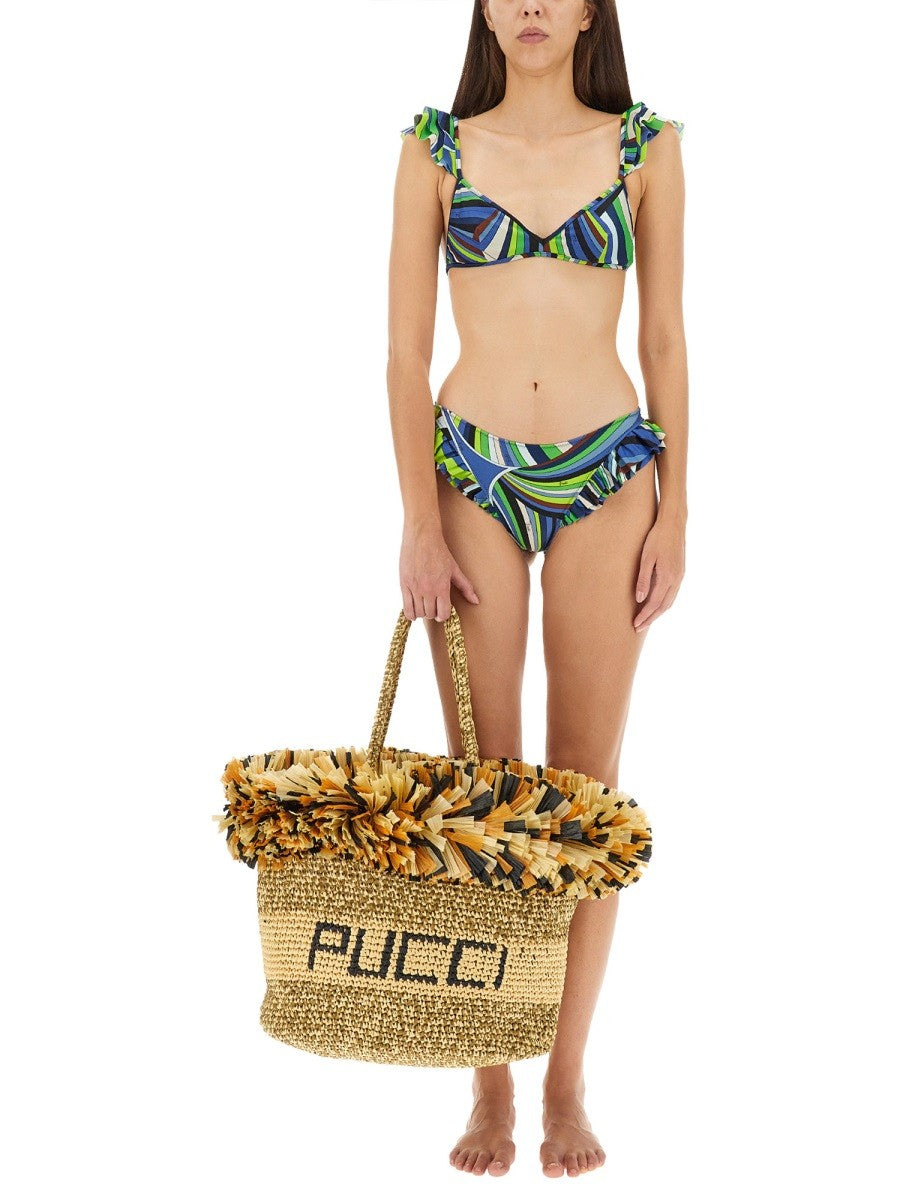 PUCCI LOGO BIKINI TOP