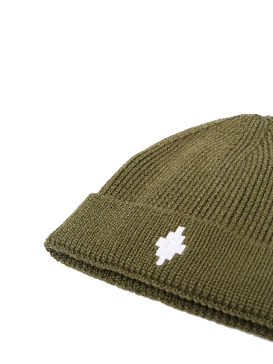 MARCELO BURLON COUNTY OF MILAN LOGO CROSS BEANIE