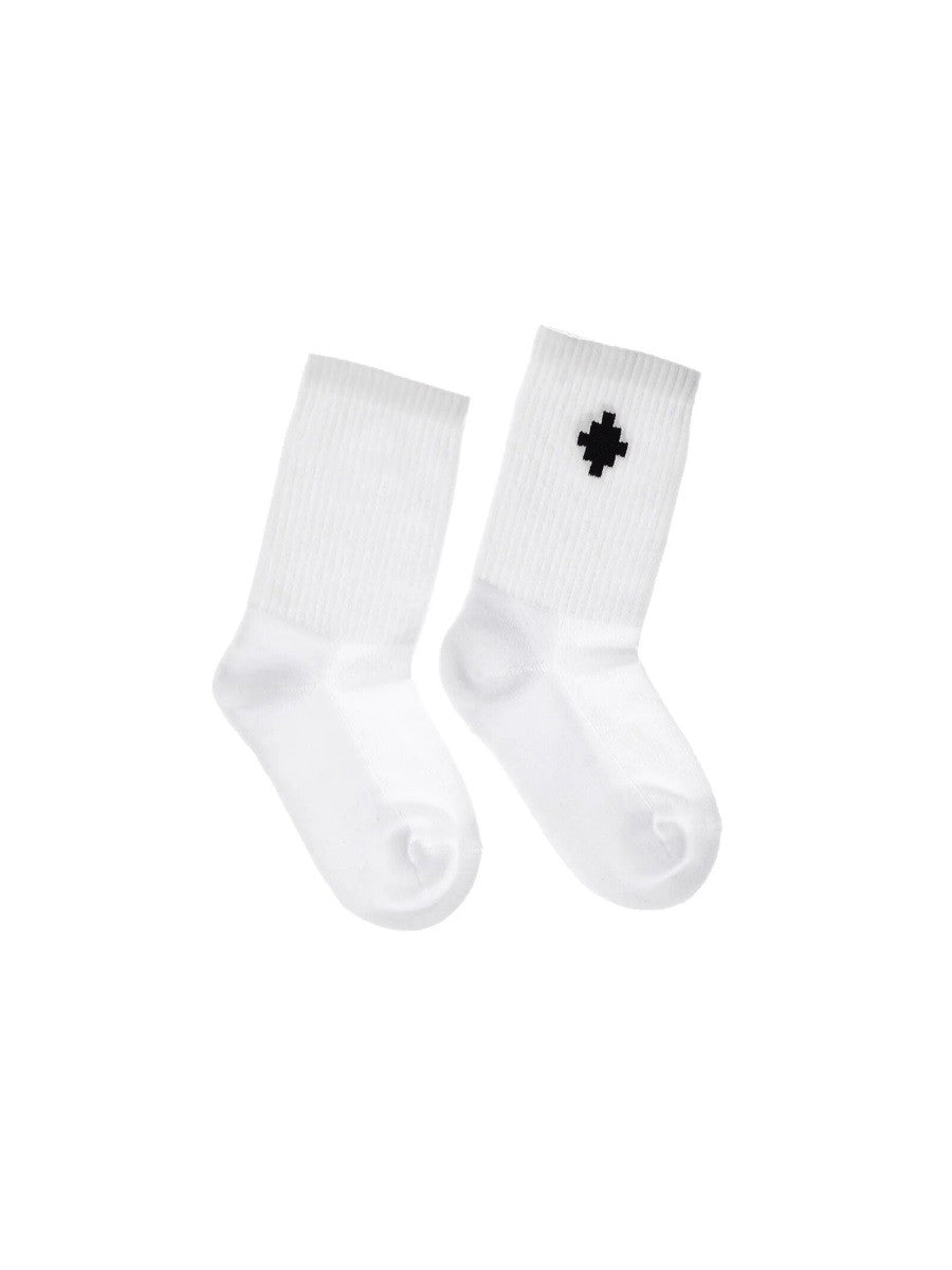 MARCELO BURLON COUNTY OF MILAN LOGO CROSS HIGH SOCKS