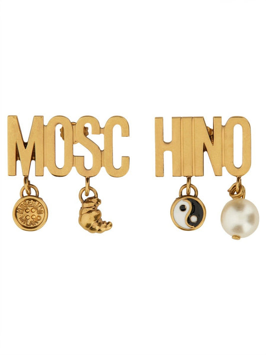 Moschino LOGO EARRINGS