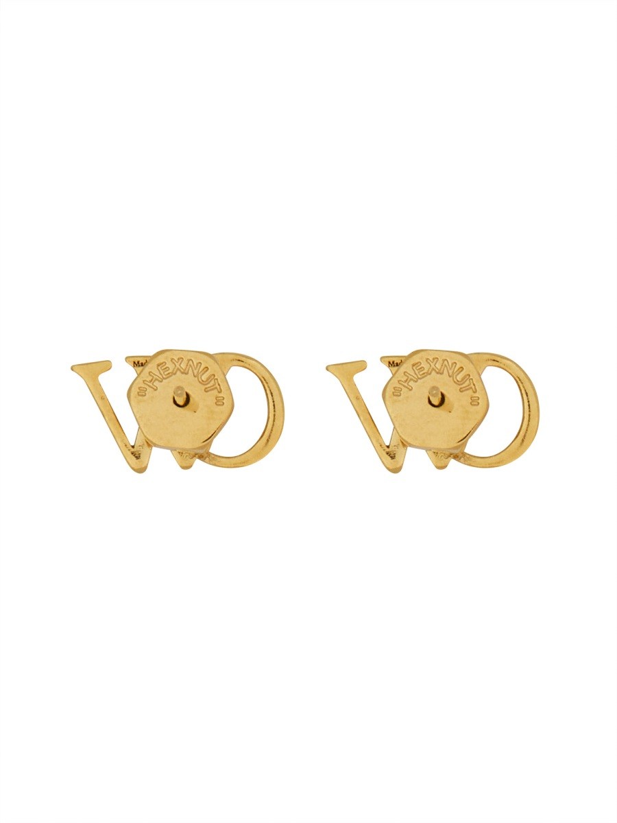Off-white LOGO EARRINGS