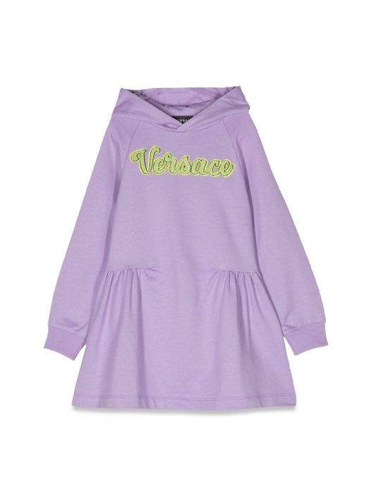 Versace logo hoodie dress