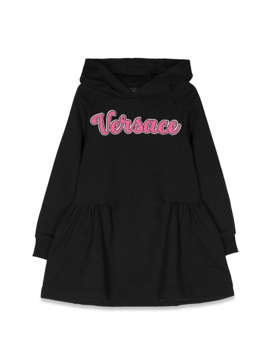 Versace logo hoodie dress