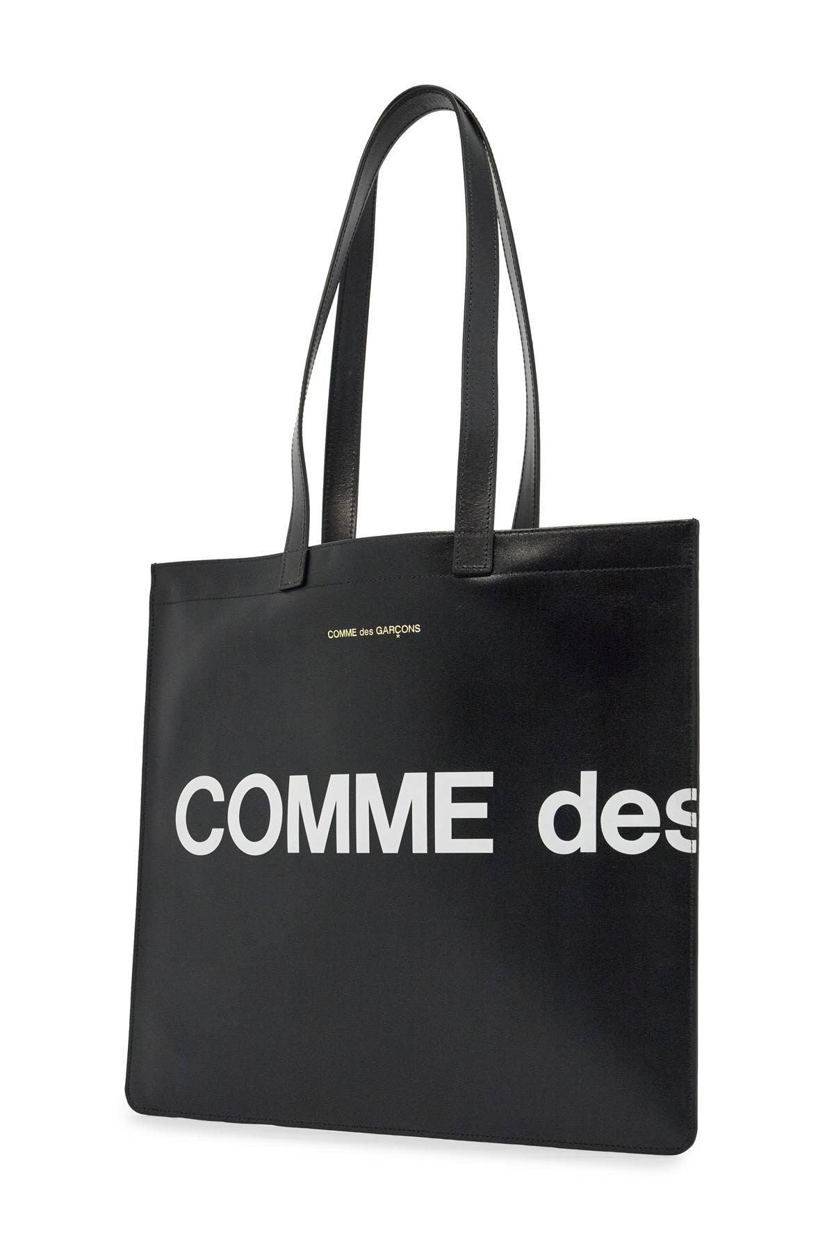 COMME DES GARCONS WALLET logo leather tote bag