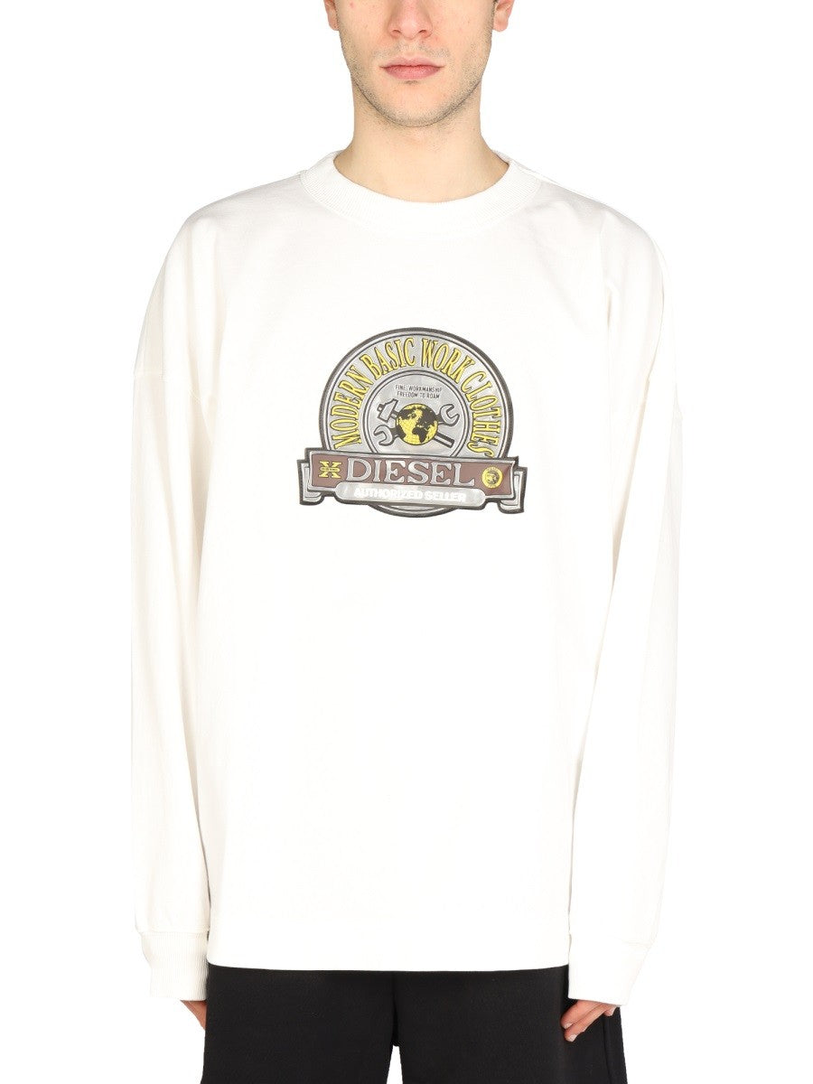 Diesel LOGO PATCH SWEATSHIRT