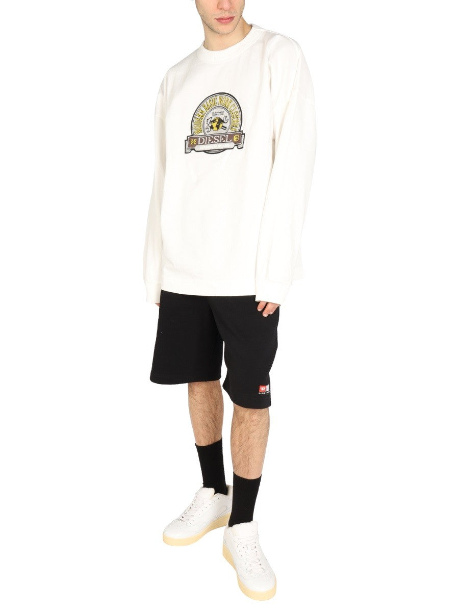 Diesel LOGO PATCH SWEATSHIRT