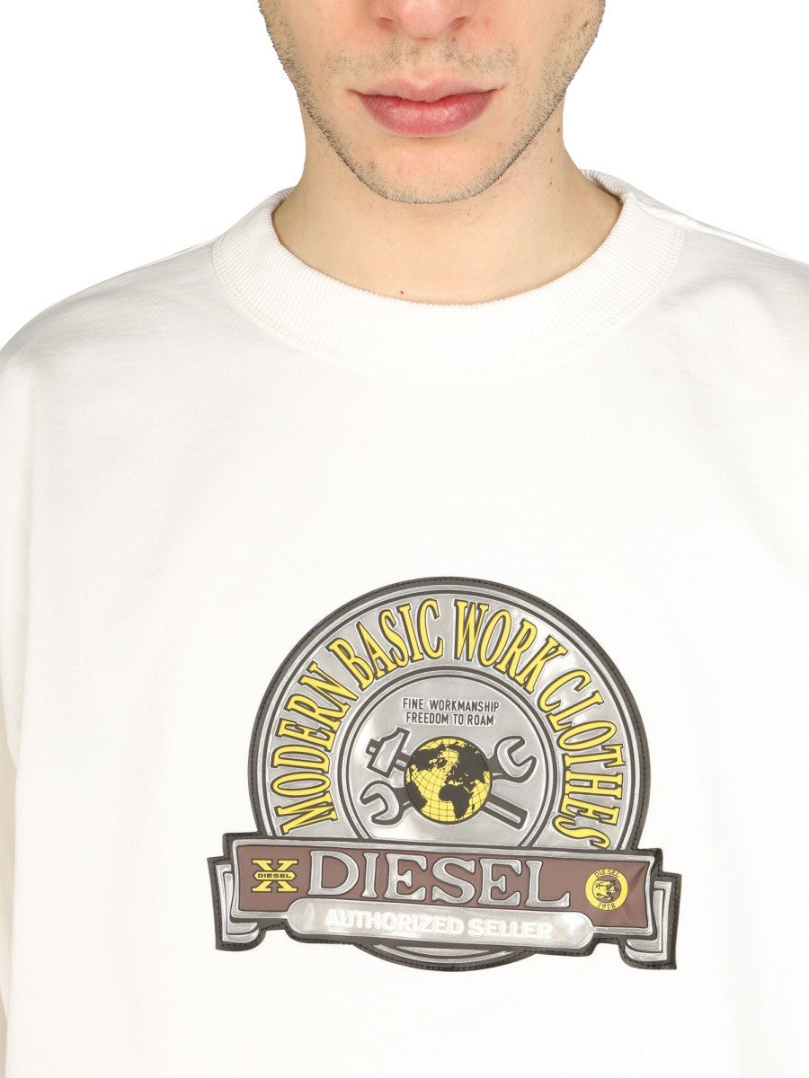 Diesel LOGO PATCH SWEATSHIRT