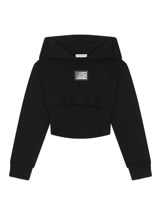 Dolce & Gabbana logo plaque hoodie