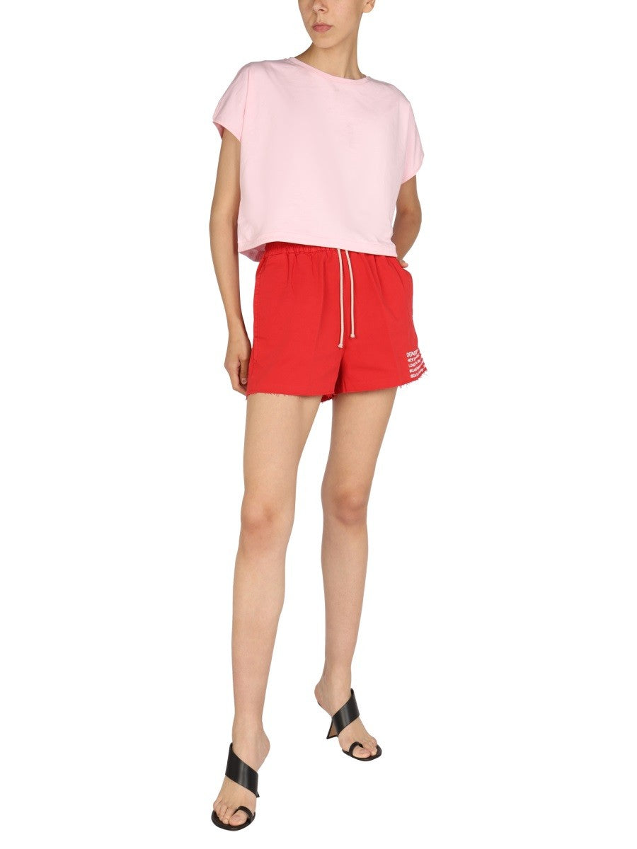 DEPARTMENT FIVE LOGO PRINT SHORTS