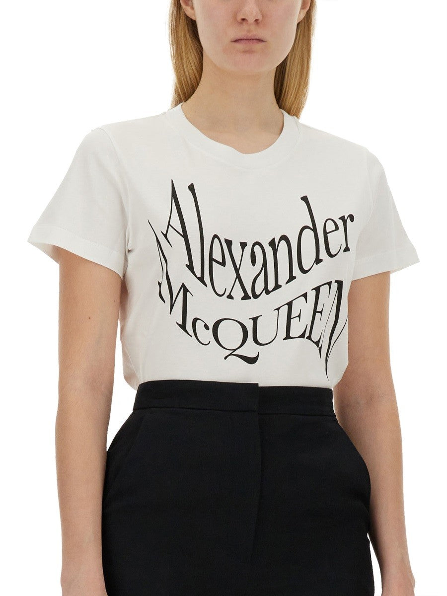 Alexander Mcqueen LOGO PRINT T-SHIRT