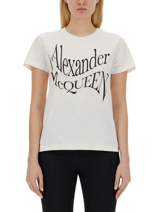 Alexander Mcqueen LOGO PRINT T-SHIRT