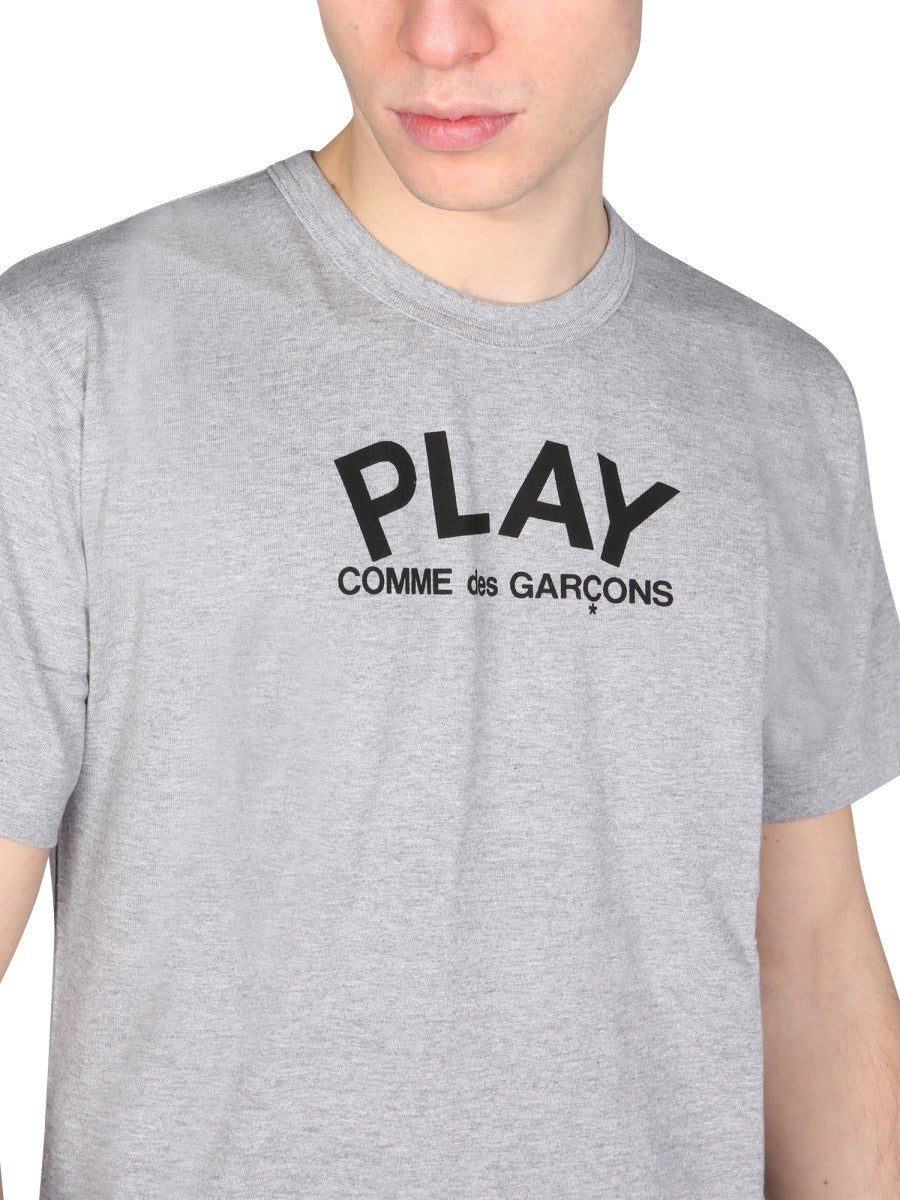 COMME DES GARCONS PLAY LOGO PRINT T-SHIRT