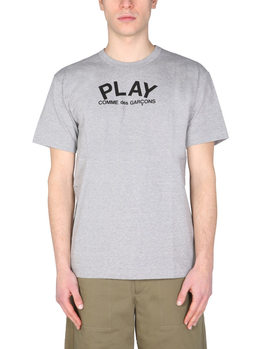 COMME DES GARCONS PLAY LOGO PRINT T-SHIRT