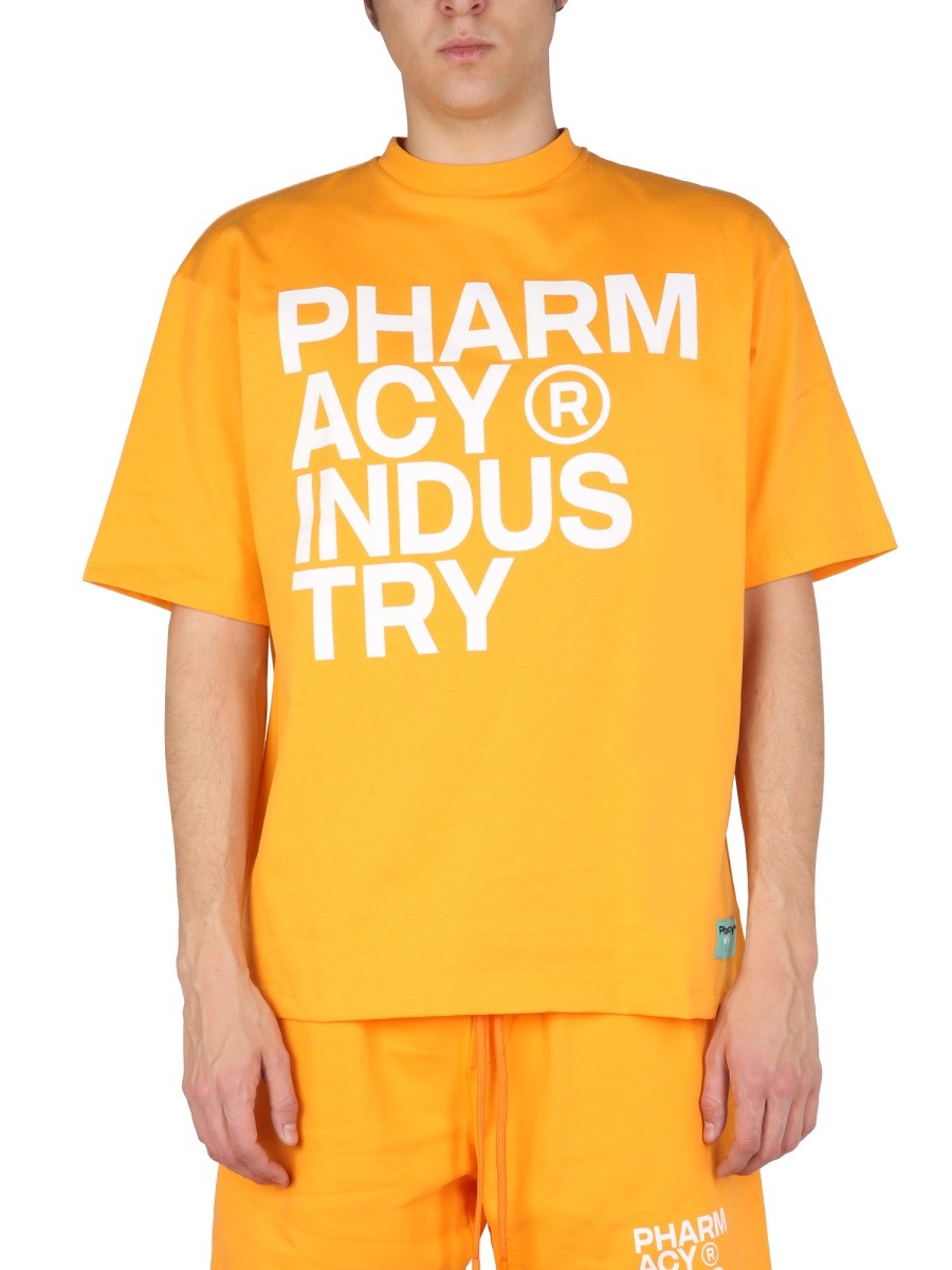 PHARMACY INDUSTRY LOGO PRINT T-SHIRT