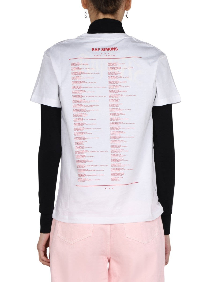 RAF SIMONS LOGO PRINT T-SHIRT