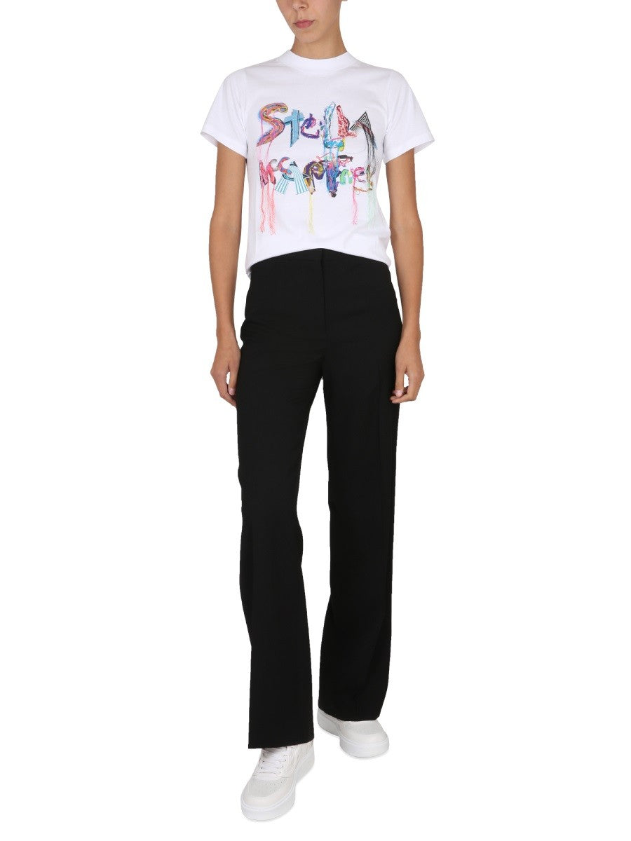 stella mccartney LOGO PRINT T-SHIRT