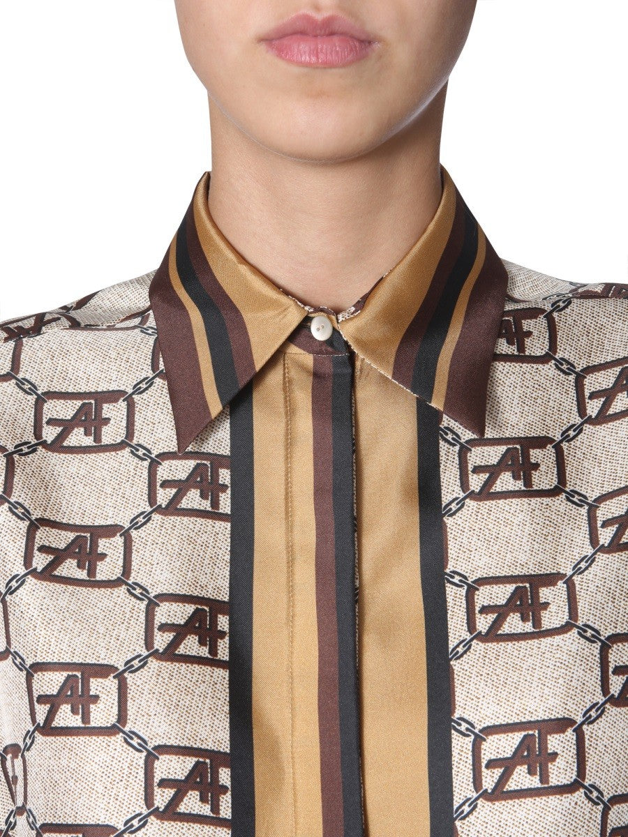 alberta ferretti LOGO STORY SHIRT